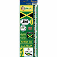 Reminisce - Passports Collection - Cardstock Stickers - Jamaica