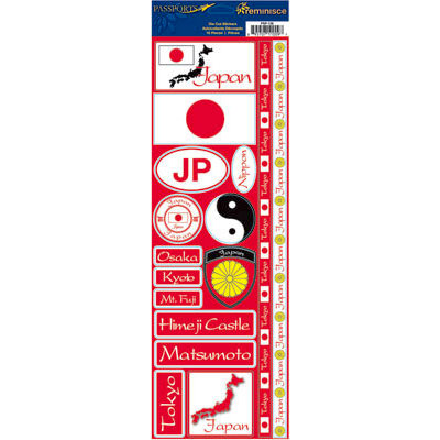 Reminisce - Passports Collection - Cardstock Stickers - Japan