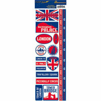 Reminisce - Passports Collection - Cardstock Stickers - London