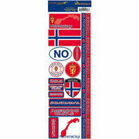 Reminisce - Passports Collection - Cardstock Stickers - Norway