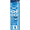 Reminisce - Passports Collection - Cardstock Stickers - Scotland