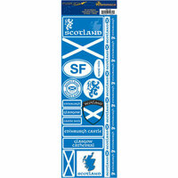 Reminisce - Passports Collection - Cardstock Stickers - Scotland