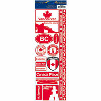 Reminisce - Passports Collection - Cardstock Stickers - Vancouver
