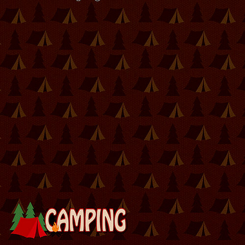 Reminisce - 12 x 12 Paper - Camping