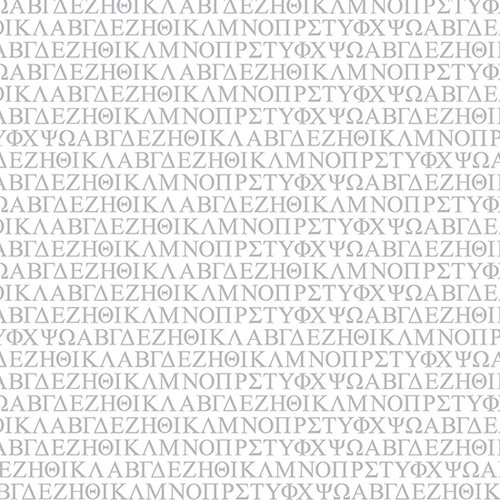 Reminisce - 12 x 12 Paper - Greek Alphabet