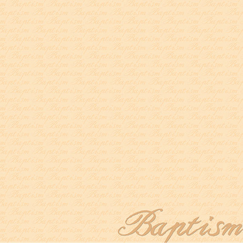 Reminisce - 12 x 12 Paper - Baptism