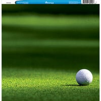 Reminisce - Customs Collection - 12 x 12 Single Sided Paper - Golf Grass