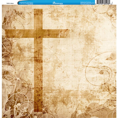 Reminisce - Customs Collection - 12 x 12 Single Sided Paper - Faith in Jesus