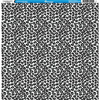 Reminisce - Animal Prints Collection - 12 x 12 Single Sided Paper - Leopard - Black and White