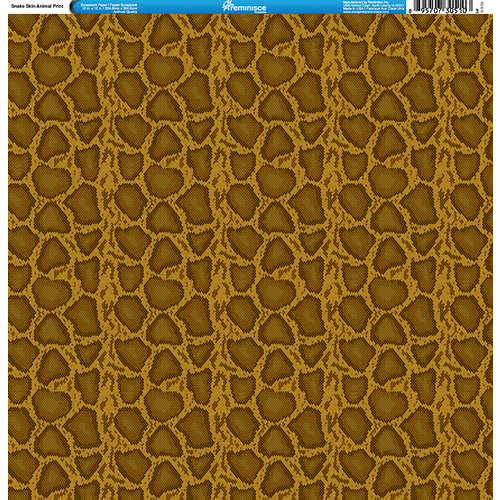 Reminisce - Animal Prints Collection - 12 x 12 Single Sided Paper - Snake Skin