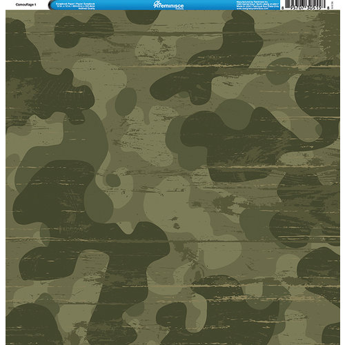Reminisce - Camo Prints Collection - 12 x 12 Single Sided Paper - Camouflage 1