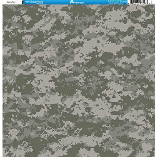 Reminisce - Camo Prints Collection - 12 x 12 Single Sided Paper - Camouflage 2