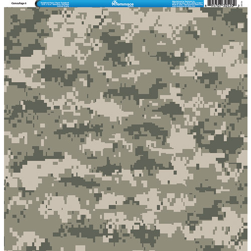 Reminisce - Camo Prints Collection - 12 x 12 Single Sided Paper - Camouflage 6