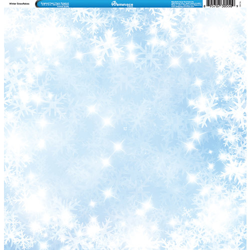 Reminisce - Winter Collection - 12 x 12 Single Sided Paper - Snowflakes