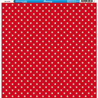 Reminisce - 4th of July Collection - 12 x 12 Single Sided Paper - Stars on Red