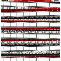 Reminisce - Hollywood Collection - 12 x 12 Double Sided Paper - Lights, Camera, Action