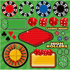 Reminisce - Casino Collection - 12 x 12 Cardstock Stickers - Icon