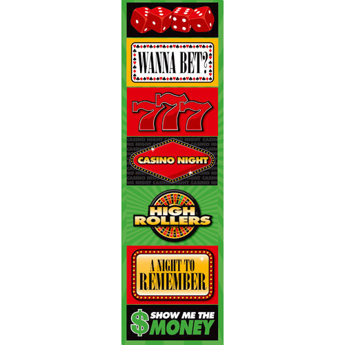 Reminisce - Casino Collection - Chipboard Stickers - Signs