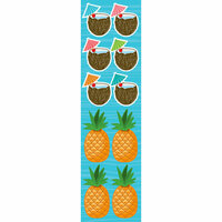 Reminisce - Luau Collection - Chipboard Stickers - Coconut and Pineapple