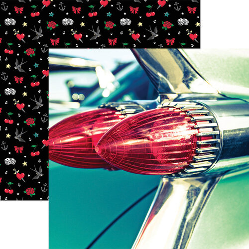 Reminisce - Rockabilly Collection - 12 x 12 Double Sided Paper - Classic Ride