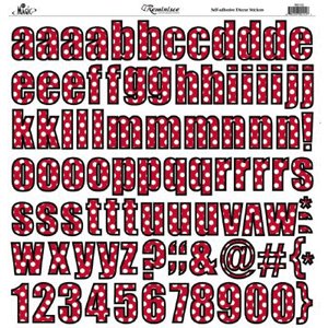 Reminisce - Real Magic - Disney - 12x12 Sticker - Alphabet