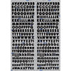 Reminisce - Real Magic Collection - Disney - Die Cut Cardstock Stickers - Black Mini Alphabet