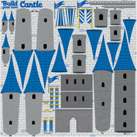 Reminisce - Real Magic Collection - Disney - 12 x 12 Cardstock Stickers - Build Your Own Castle Icon
