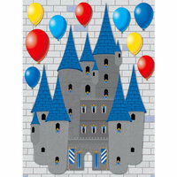 Reminisce - Real Magic Collection - Disney - 3 Dimensional Die Cut Stickers - Castle
