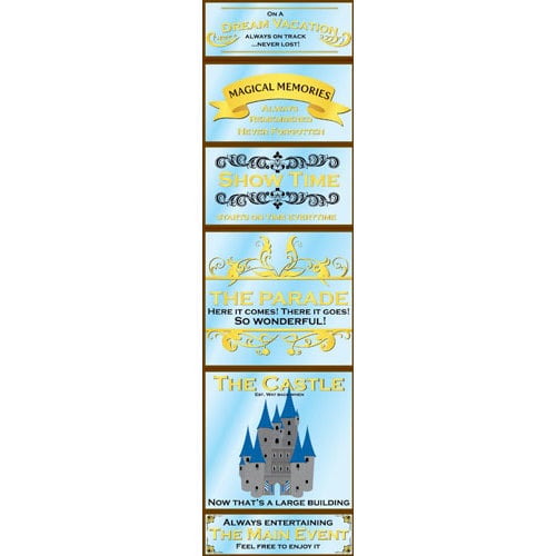 Reminisce - Real Magic Collection - Disney - Chipboard Stickers - Sign