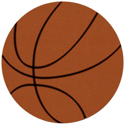 Reminisce - Real Sports Collection - 12 x 12 Textured Die Cut Paper - Basketball