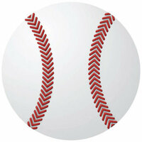 Reminisce - Real Sports Collection - 12 x 12 Textured Die Cut Paper - Baseball