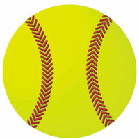 Reminisce - Real Sports Collection - 12 x 12 Textured Die Cut Paper - Softball