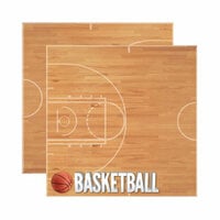 Reminisce - Real Sports Collection - 12 x 12 Double Sided Paper - Basketball