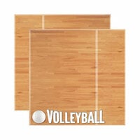 Reminisce - Real Sports Collection - 12 x 12 Double Sided Paper - Volleyball