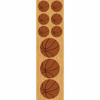 Reminisce - Real Sports Collection - Chipboard Stickers - Basketball