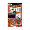 Reminisce - Real Sports Collection - 3 Dimensional Die Cut Stickers - Basketball