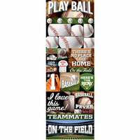 Reminisce - Real Sports Collection - Cardstock Stickers - Graphic - Baseball