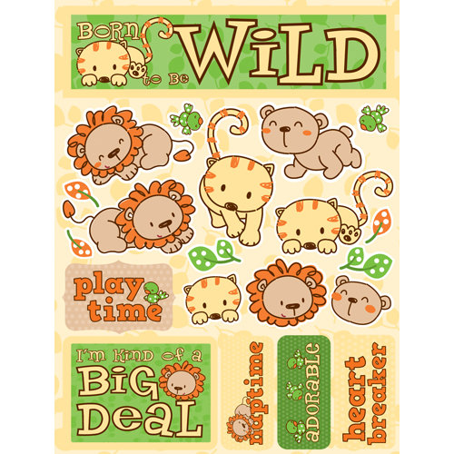 Reminisce - Signature Series Collection - 3 Dimensional Die Cut Stickers - Born to be Wild