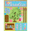 Reminisce - Signature Series Collection - 3 Dimensional Die Cut Stickers - Paradise