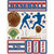 Reminisce - Signature Series Collection - 3 Dimensional Die Cut Stickers - Baseball