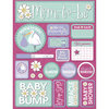 Reminisce - Signature Series Collection - 3 Dimensional Die Cut Stickers - Pregnancy