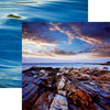 Reminisce - Rocky Shores Collection - 12 x 12 Double Sided Paper - Shattered Sea