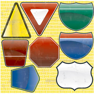 Reminisce - Road Signs Collection - 12 x 12 Cardstock Stickers - Journal Signs, CLEARANCE