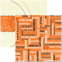 Reminisce - Basketball Collection - 12x12 Double Sided Paper - Hoops