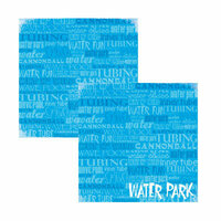 Reminisce - Water Park Collection - 12x12 Double Sided Paper - Water Park, CLEARANCE