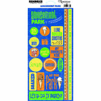 Reminisce - Amusement Park Collection - Cardstock Stickers - Amusement Park Phrase