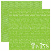 Reminisce - Signature Series Collection - 12 x 12 Double Sided Paper - Twins
