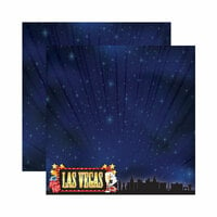 Reminisce - Signature Series Collection - 12 x 12 Double Sided Paper - Las Vegas