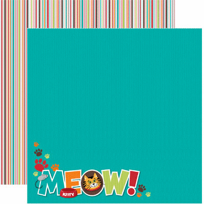 Reminisce - 12 x 12 Double Sided Paper - Cat