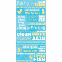 Reminisce - Signature Series Collection - Die Cut Cardstock Stickers - Bath Time
